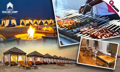 Arabian Desert Adventure: Overnight Stay with Breakfast & Dinner, Beach Access & More at Regency Sealine 5-Star Luxury Resort!